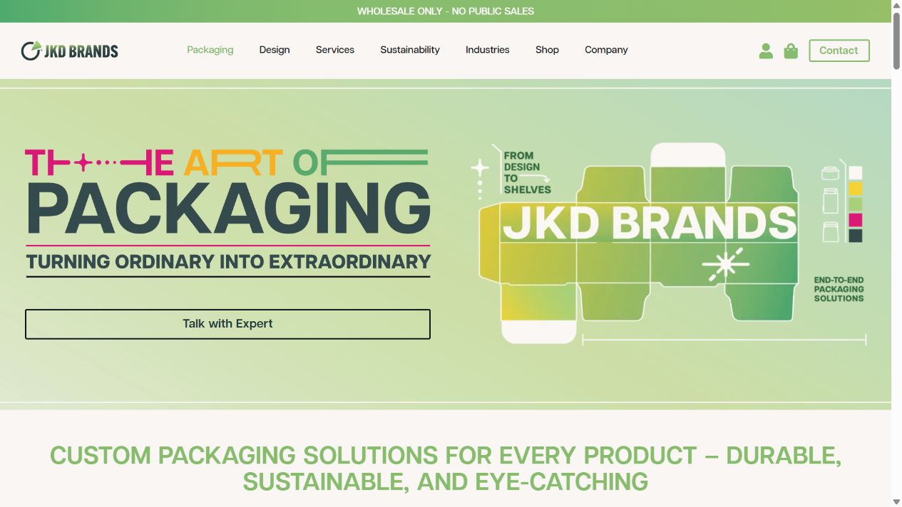 JKD Packaging page preview