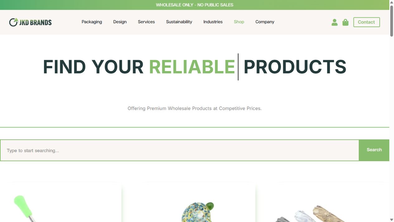 JKD Shop page preview